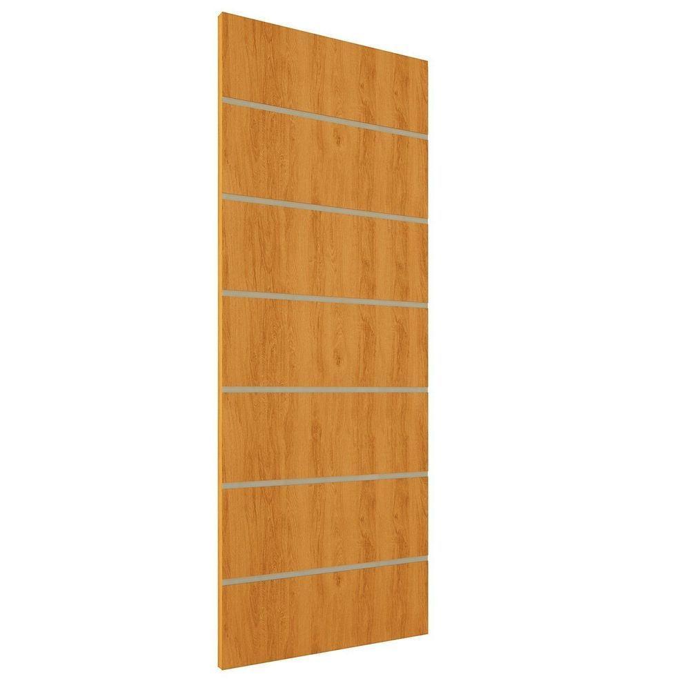 Kit 4 Portas De Madeira Frisada U.v 210cm X 70cm - R50vl Cerejeira - 1