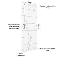 Kit 4 Portas De Madeira Frisada U.v 210cm X 80cm - R70ss Cerejeira - 2