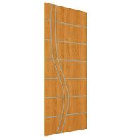 Kit 4 Portas De Madeira Frisada U.v 210cm X 70cm - R70ss Cerejeira - 2