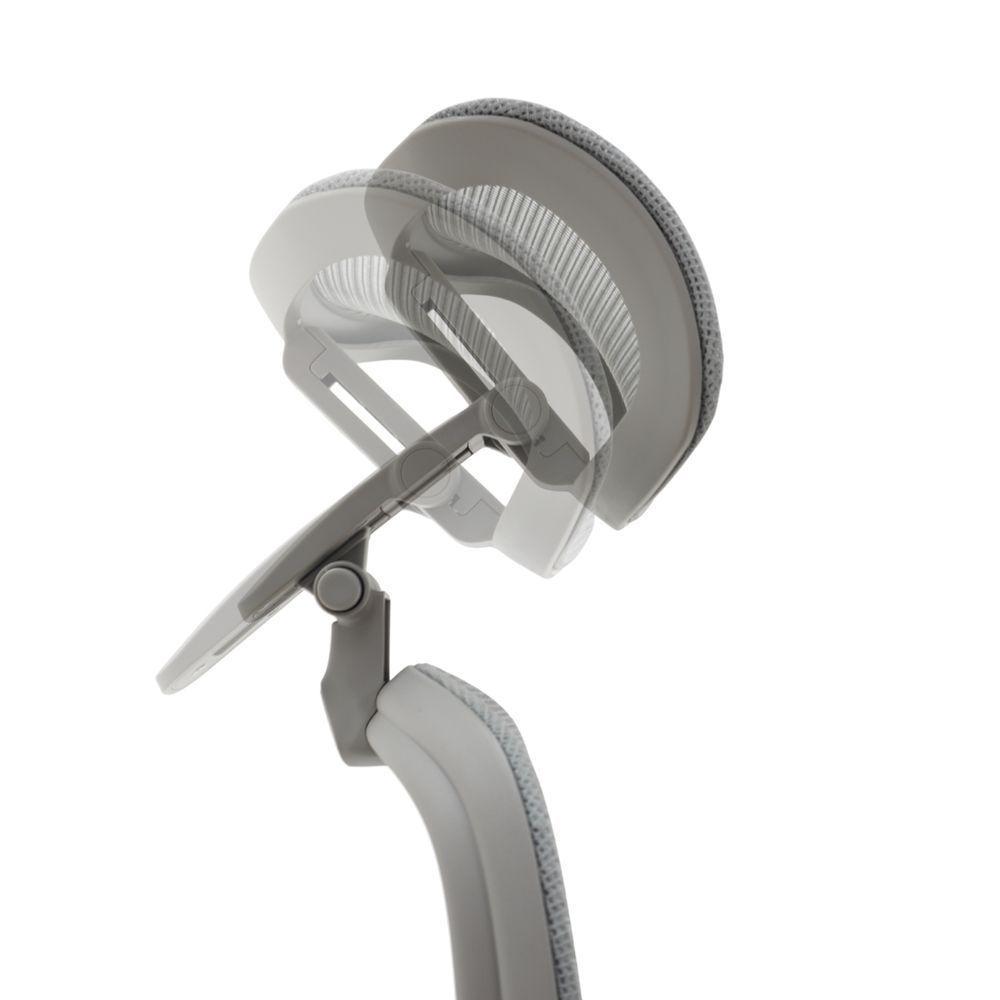 Cadeira Ergonômica NR 17 Presidente Prime Encosto Mesh Apoio De Cabeça E Braços Ajustáveis Cinza - 5