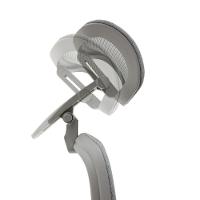 Cadeira Ergonômica NR 17 Presidente Prime Encosto Mesh Apoio De Cabeça E Braços Ajustáveis Cinza - 5