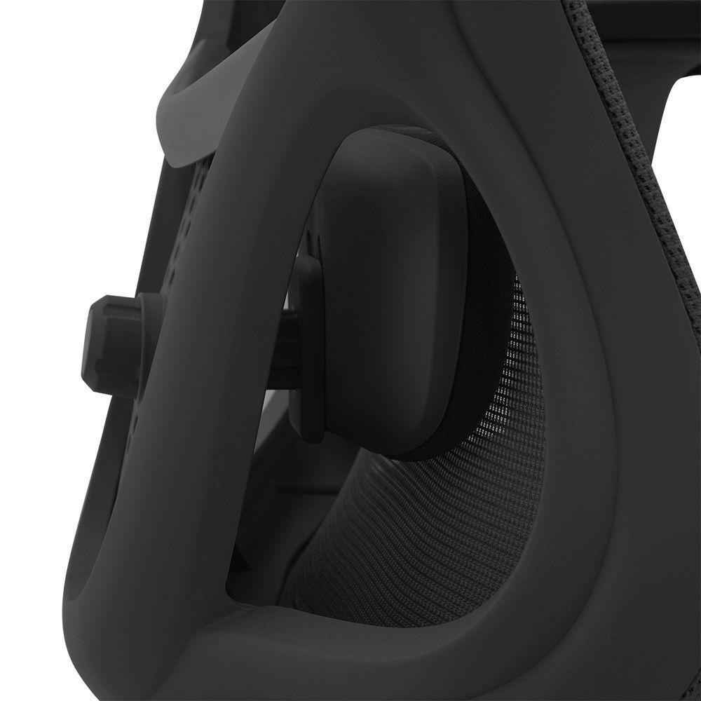 Cadeira Ergonômica NR 17 Presidente Prime Encosto Mesh Apoio De Cabeça E Braços Ajustáveis Preta - 5