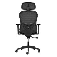 Cadeira Ergonômica NR 17 Presidente Prime Encosto Mesh Apoio De Cabeça E Braços Ajustáveis Preta