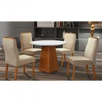 Sala De Jantar Maciça 1x1 Com 4 Cadeiras Mônaco Art Salas - 1