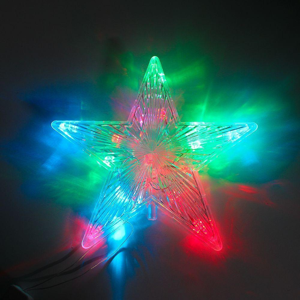 Estrela Led Ponteira Para Arvore De Natal Com Tomada - 2