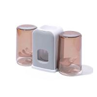 Dispenser Aplicador Creme Dental Suporte 4 Escovas Banheiro Parede Multifuncional - 1