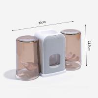 Dispenser Aplicador Creme Dental Suporte 4 Escovas Banheiro Parede Multifuncional - 2