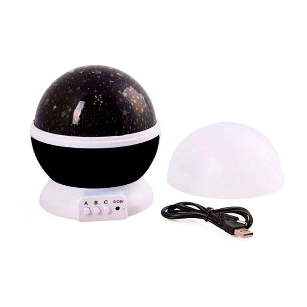 Luminaria Projetor Estrela 360 Galaxy Star Master Preto - 1