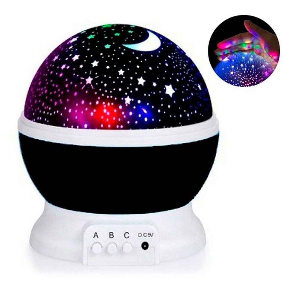 Luminaria Projetor Estrela 360 Galaxy Star Master Preto - 2