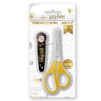 Tesoura Escolar Harry Potter Com Capa Protetora Leo&leo Amarelo - 1