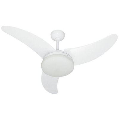 Ventilador de Teto Casa H 130W 110cm 3 Pás 3 Velocidades Branco 110V