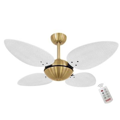 Ventilador de Teto Casa H Volare Off P Palmae Branco com 3 Velocidades e Controle Remoto 110V