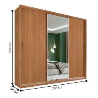 Guarda Roupa E Cômoda Doha Amêndola Off White Touch - 2