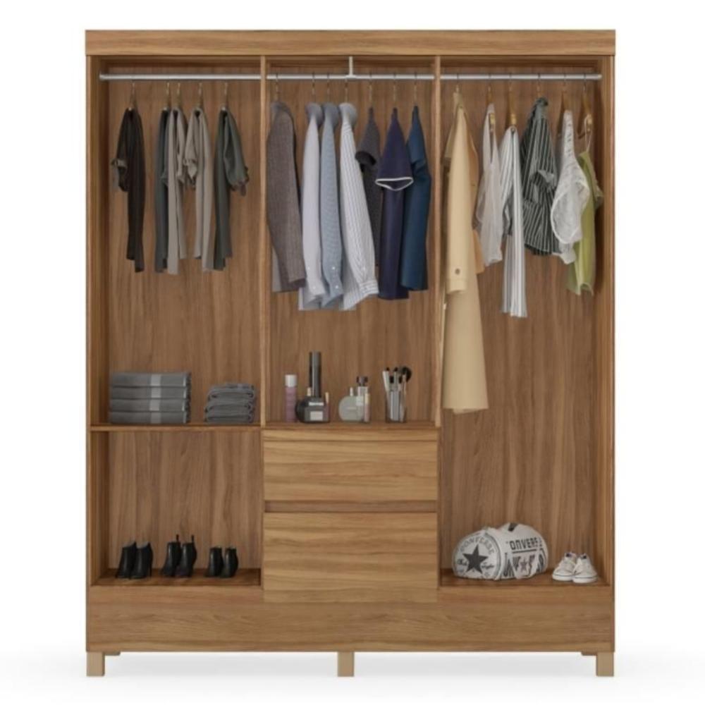 Conjunto Quarto Guarda Roupa E Comoda Forggia Amendola - 4