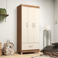 Conjunto Quarto Guarda Roupa E Comoda Jones Amendola Off-white - 2