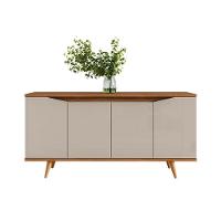 Balcão Buffet Grace Versátile Com 4 Portas 1,60 Off-white/cedro - 5