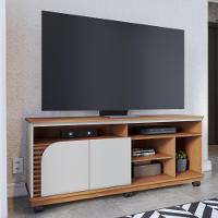 Rack Para Tvs 65 2 Portas Nápoles Freijó Off White Matte - 3