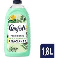 Caixa Com 6 Amaciante Comfort De Roupa Brisa Tropical Com Toque De Coco Frasco 1 8l - 2