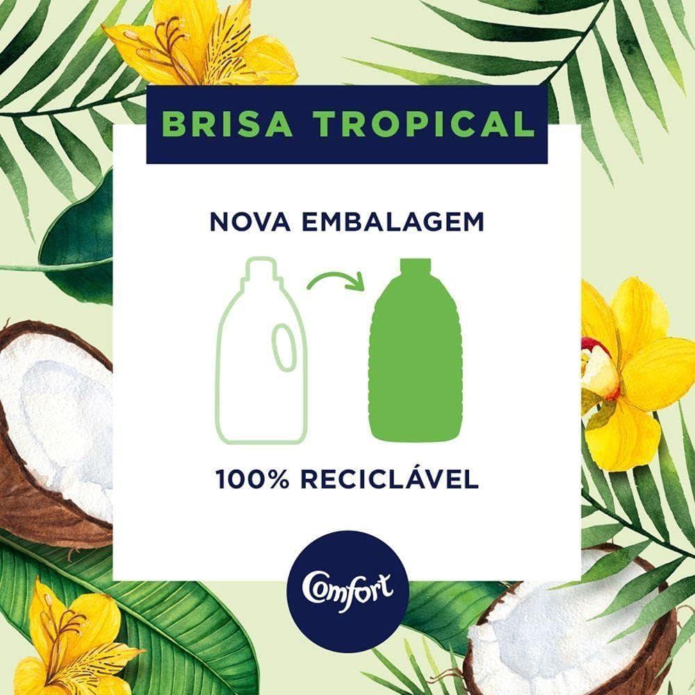 Amaciante Comfort De Roupa Brisa Tropical Com Toque De Coco Frasco 1 8l - 6