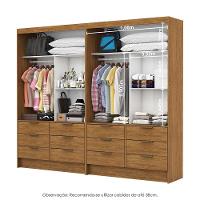Closet Casal Duplo Sevilha Premium Com 12 Gavetas Freijó - 3