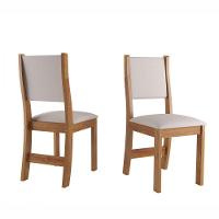 Cadeiras Sol 2 Unidades Mel Tecido Linho Amendoa Viero Mel / Amendoa - 1