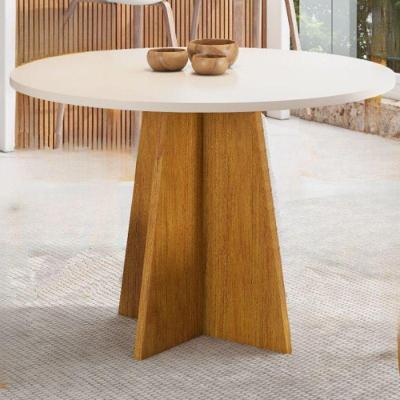 Mesa Redonda 90x90 Mel/off White Slin Viero Mel/off White