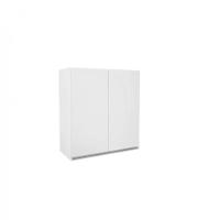 Armário De Cozinha E Lavanderia Com 2 Portas Duplo Aéreo Módulo Suspenso Top Class Batrol Branco Branco Brilho - 1