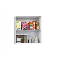 Armário De Cozinha E Lavanderia Com 2 Portas Duplo Aéreo Módulo Suspenso Top Class Batrol Branco Branco Brilho - 4