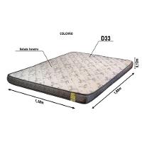 Colchão Casal De Espuma D-33 Dreemy 138x188x12cm Grafite Com Branco Apolospuma Grafite Hp Com Branco Hp