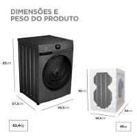 Lava E Seca Midea 11Kg MF201D110WB/GK Titanium 110V - 9