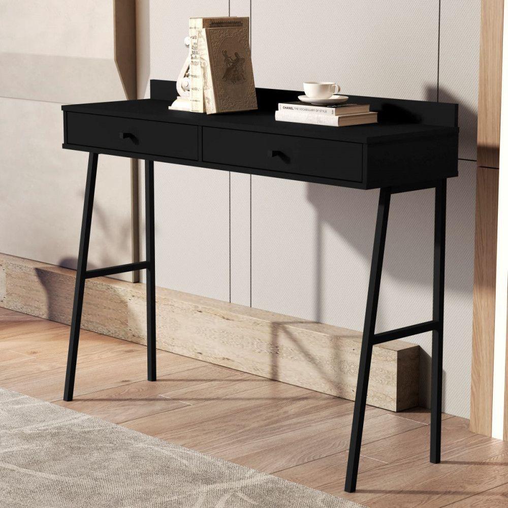 Aparador Com 2 Gavetas Preto Jbbechara Preto - 3