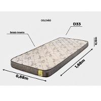 Colchão De Solteiro Dreemy D33 88x188x12 Grafite Branco Apolospuma Branco Com Grafite - 5