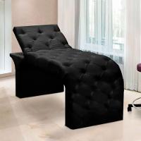 Maca Estofada Estética Cílios Regulável Spa Veludo Eloísa Preto - 1