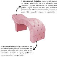 Maca Estofada Reclinável Sobrancelhas Cílios Suede Jade Rosê - 5