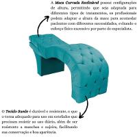 Maca Estofada Reclinável Sobrancelhas Cílios Suede Jade Azul Turquesa - 5