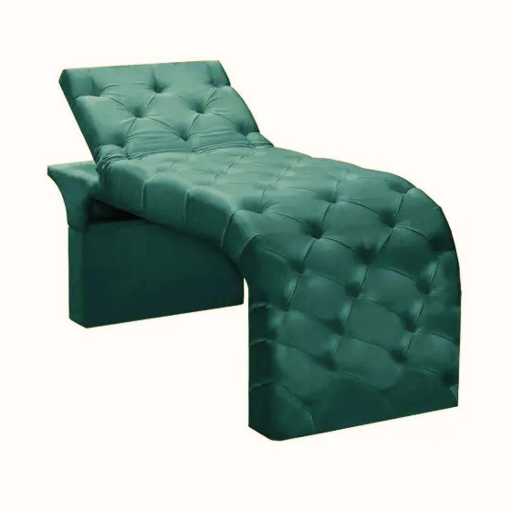 Maca Estofada Estética Cílios Regulável Spa Veludo Eloísa Verde - 2