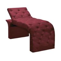 Maca Estofada Estética Cílios Regulável Spa Veludo Eloísa Bordô - 2