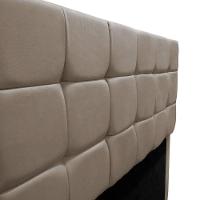 Cabeceira Estofada Cama Box Casal 140 Cm Bianca Suede Cappuccino - 7