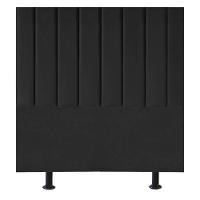 Cabeceira Estofada Cama Box King 195 Cm Maria Suede Preto - 1