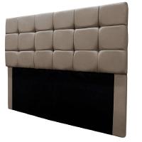 Cabeceira Cama Box Estofada King 195 Cm Ananda Suede Bege Escuro - 6