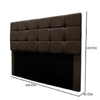 Cabeceira Cama Box Estofada King 195 Cm Ananda Suede Marrom - 7