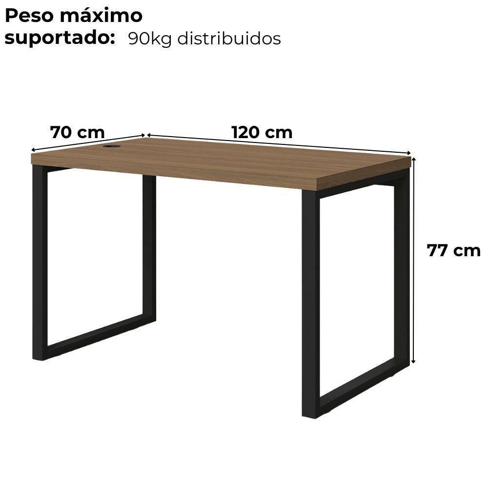 Mesa Escritorio 120 Cm Industrial Frame F120 Kappesberg Munique - 4