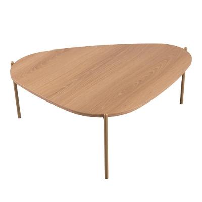Mesa De Centro Organica Pe Metal Dourado Hanover 28015 Artesano