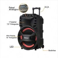 Caixa De Som Amvox Bluetooth ACA 880 Vegas Preto 880W RMS Bivolt - 2