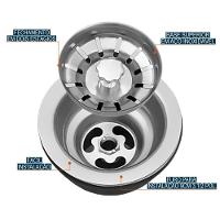 Válvula Para Pia Kit 8 Aço Inox 3.1/2 G01 Cromado - Mpozenato - 3