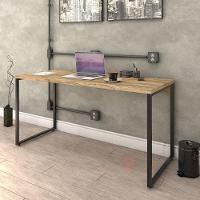 Mesa De Escritório Office 150cm Estilo Industrial Prisma C08 Carvalho - Mpozenato - 2