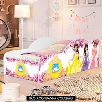 Mini Cama Infantil 148x68cm Personagens Princesa Rosa Z53 - Mpozenato - 2