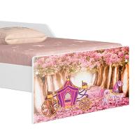 Mini Cama Infantil 148x68cm Proteção Lateral Carruagem Rosa Z53 - Mpozenato - 6