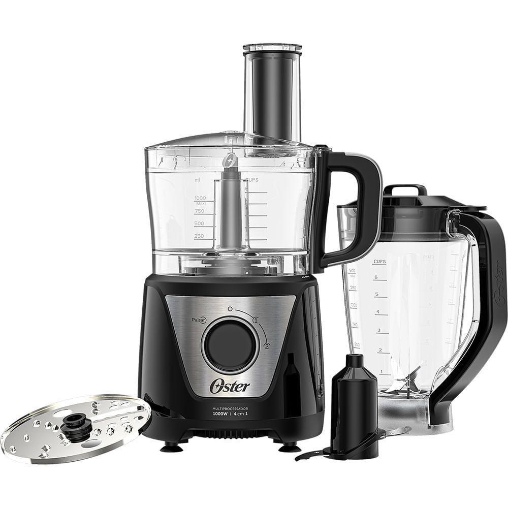Multiprocessador De Alimentos Black 4 Em 1 Oster 220V - 1