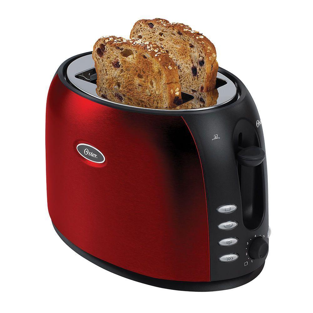 Torradeira Oster De Aço Inox Vermelha 220V - 1